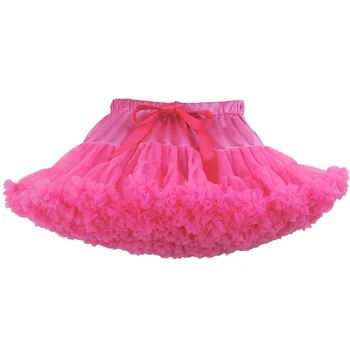 

Girls Skirt Princess Fluffy Soft Tulle Ballet Birthday Party Skirt Solid Color Sweet and Lovely Female JL