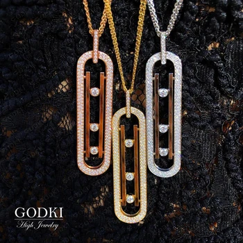 

GODKI Luxury SAUDI ARABIA HIGH Jewelry Sets For Women Wedding Necklace Earring Set Cubic Zircon Dubai Bridal jewelry Set 2020