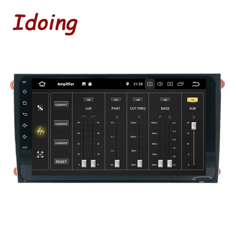 Автомагнитола Idoing 2DIN мультимедийный проигрыватель на Android 9 0 дюймов 8 ядер GPS DVD 4