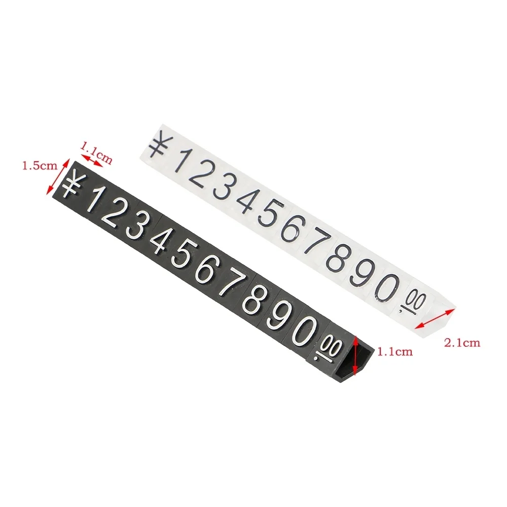 

X-large Combined Snap Number Digit Cubes Stick Watch Jewelry Showcase Counter Top Number Sign Rmb Price Tag Dollar