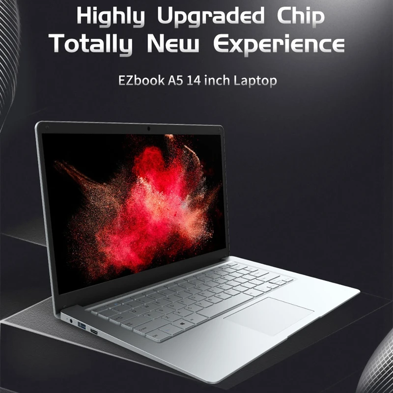 Jumper EZbook A5 14 Inch Laptop 1080P FHD Intel Cherry Trail Z8350 Quad Core Notebook 1.44GHz 4GB LPDDR3 64GB EMMC Windows 10 US