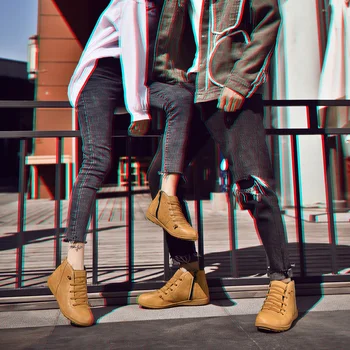 

BALENC PU Leather Modis winner Shoes Woman Men Lace Up Unisex Walking Drive Shoes High Top dark Sneakers Women Big Size 36-47