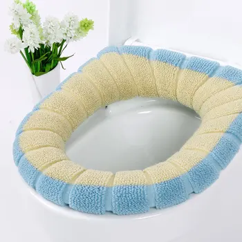 

Soft Washable Universal Warm Toilet Seat Mat Set for Home Decor Closestool Mat Seat Case Toilet Lid Accessories