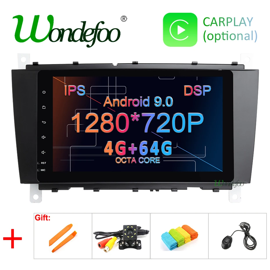 Cheap DSP IPS SCREEN Android 9.0 4G 64G Car Radio GPS For Mercedes Benz C Class W203 C200 C230 C320 CLK200 CLK350 CLK500 no DVD Player 0 Cheap DSP IPS SCREEN Android 9.0 4G 64G Car Radio GPS For Mercedes Benz C Class W203 C200 C230 C320 CLK200 CLK350 CLK500 no DVD Player 0