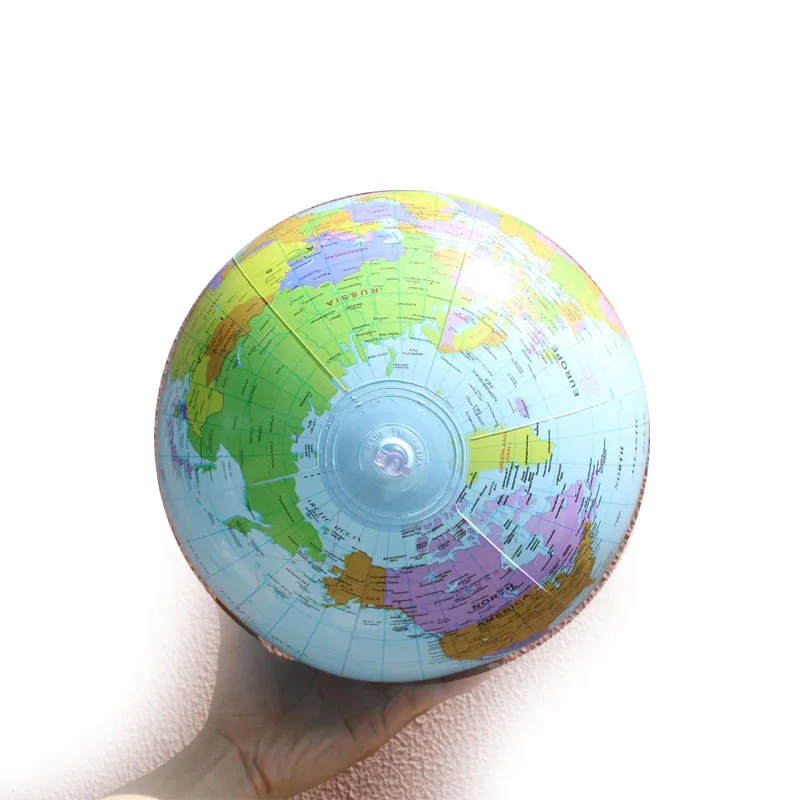 30cm Inflatable Globe Map Ball World Earth Geography Blow-Up Atlas Z0B8