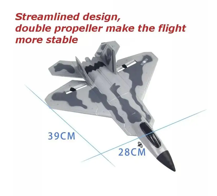 RCtown FX-822 F22 280 мм размах крыльев EPP RC самолет планер 2,4 ГГц RTF с батарейным пультом дистанционного управления