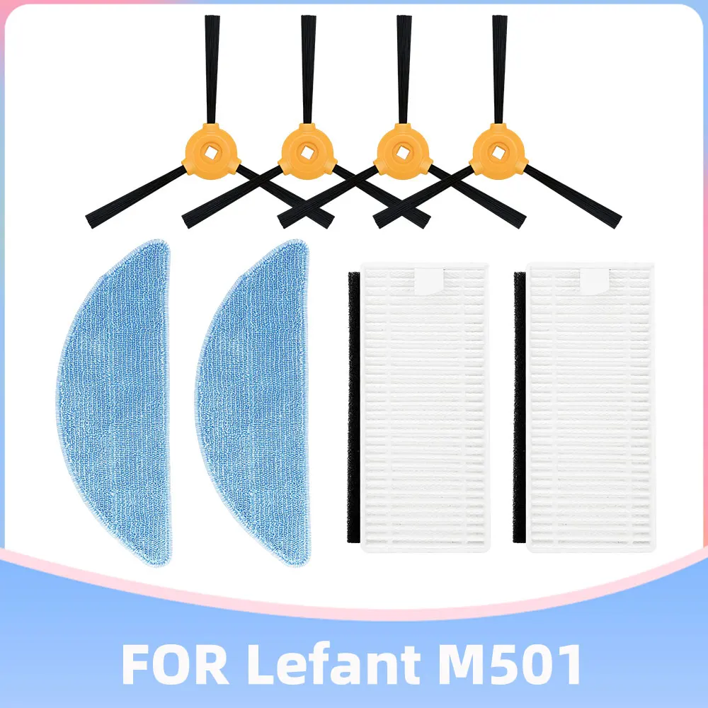 Per Lefant M200/M201/M501/M520/M571/T700 Aspirapolvere Robotico Sostituzione Filtro Hepa Spazzola Laterale Pezzi Di Ricambio