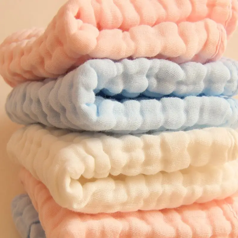  5 Pcs/pack Baby Saliva Towel Square Soft Scarf Newborn Wash Bath Feeding Towels Gauze Multi-functio