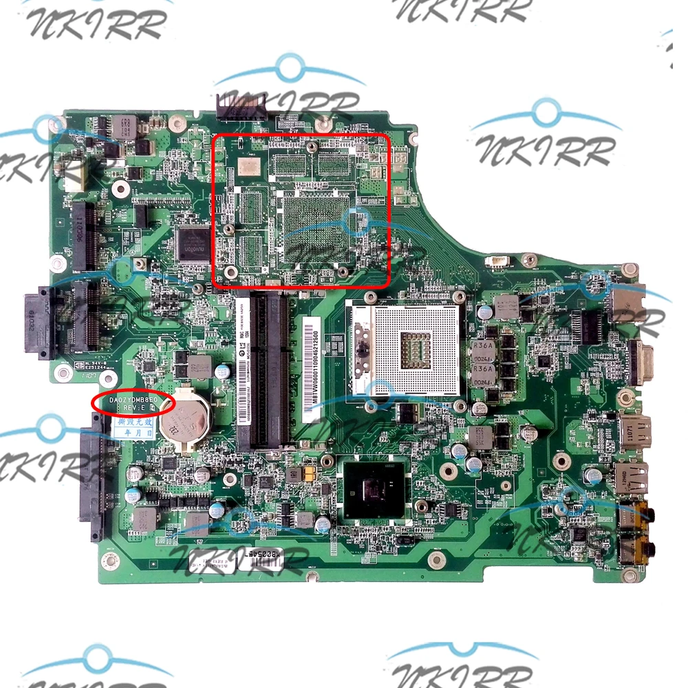 Материнская плата DA0ZYDMB8E0 DA0ZYDMB8D0 ZYD MBTVW06001 MB.TVW06.001 DDR3 для Acer TravelMate 7740 7740G 7740Z 7740ZG |