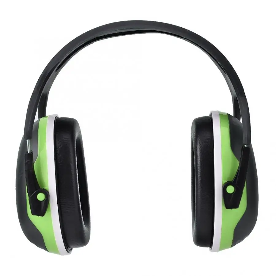 Зеленый Soundproof Earmuffs Sports Shooting Sleep Study Anti-noise Hearing Protection Earmuff Ear Protector Proof Earmuff - Цвет: Зеленый