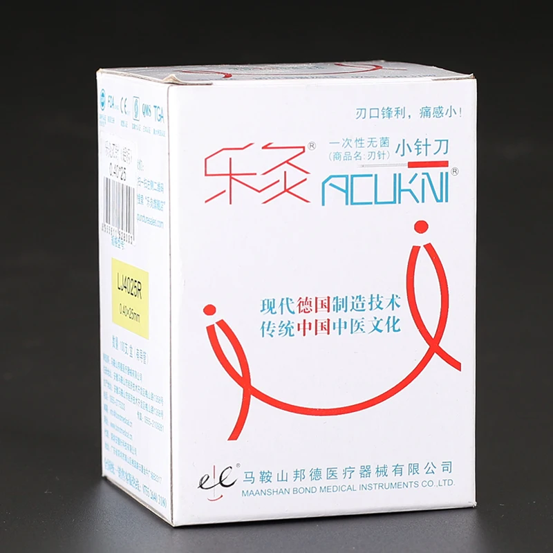 Acupotome 100 pcs EACU High Quality Disposable Aucpuncture Edge Needle with Tube Aluminum Handle Knife Painless Massage | Красота и