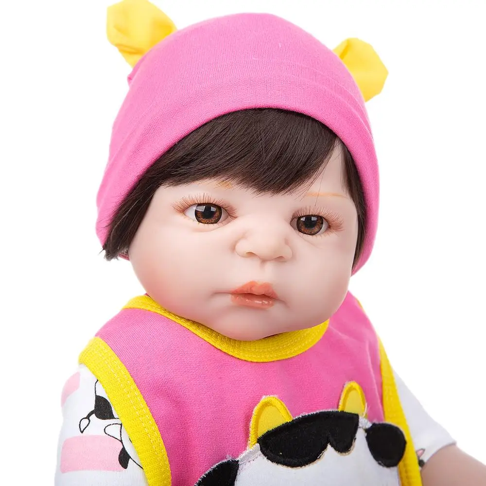 KEIUM 23 дюйма полностью силиконовый винил Reborn Baby Girl Реалистичная кукла для