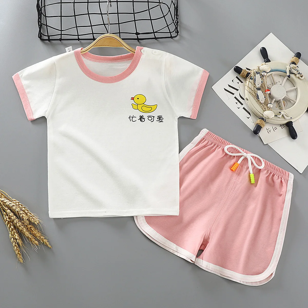 Kids Clothes Girls Summer Set Infant Clothes Suit Children's Short Sleeve + Shorts Toddler Suit Kids Sport Outfits kids clothing set girls clothing set kids sports suit children sports suit