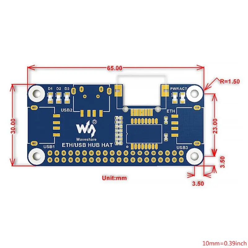 1 шт. Raspberry Pi 4B/Zero W USB для Ethernet RJ45 Ne twork порт usb-хаб концентратор