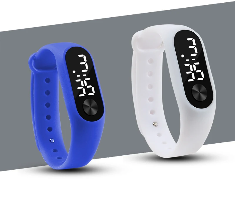 Модные мужские цифровые часы женские браслеты спортивный светодиодный Электронные конфеты силиконовые наручные часы для детей Детские женские часы