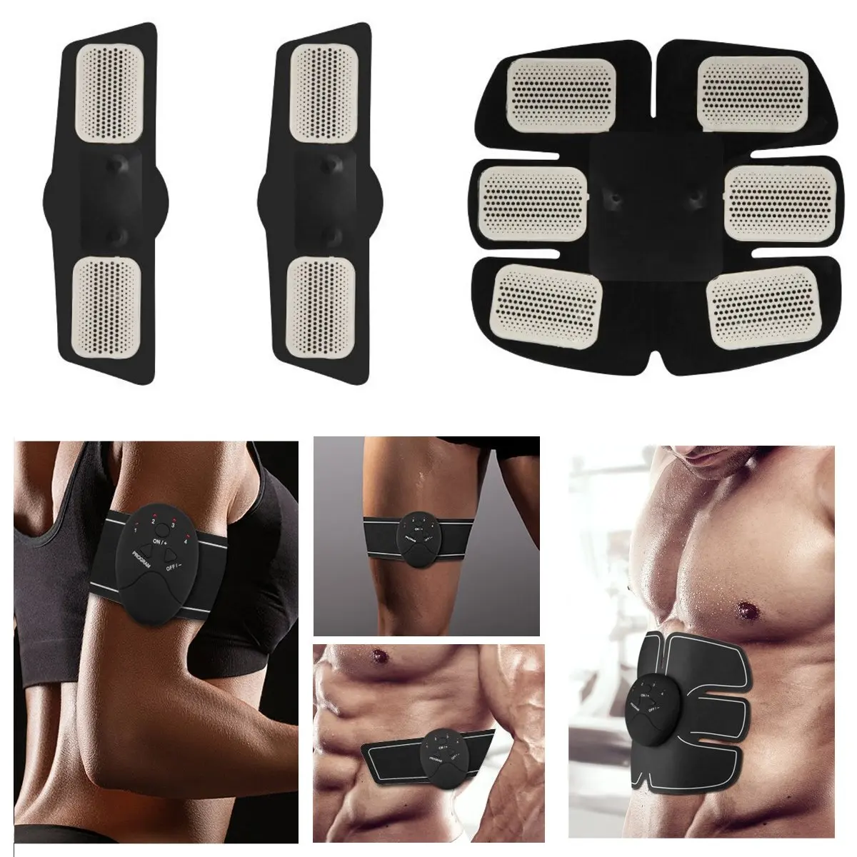 Replacement Gel Pads Sheet Abdominal Belt Toning Muscle Toner ABS Stimulator Hydrogel Pads Sticker AB Trainer Device Accessories