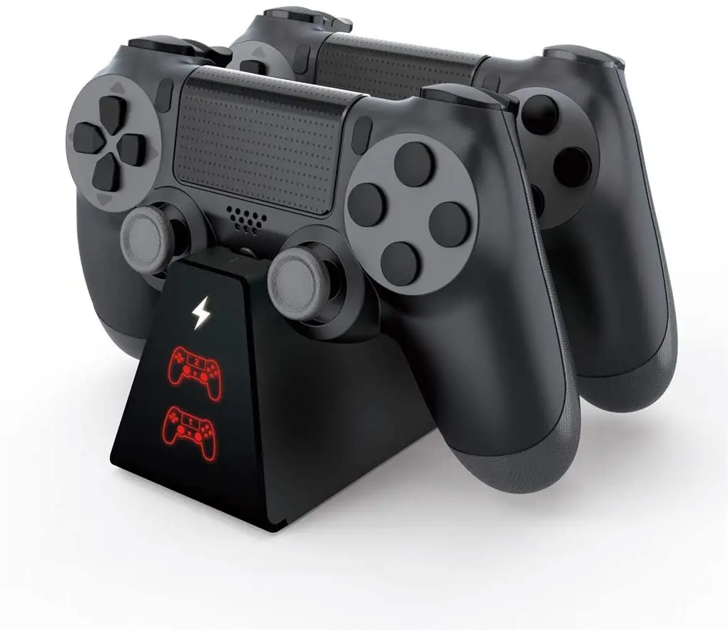 

Charger Station for PS4 Controller CCharging 2 Playstation 4 Controllers forPo PS4/ PS4 Slim/ PS4 Pro Controller