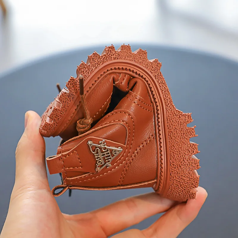 Grosso e Veludo Impermeáveis para Bebê Coleção de Inverno Crianças Martin Botas Algodão Sapatos Curtas Meninos Meninas Nova 2022 11 veludo sapatos, botas curtas impermeáveis para bebê