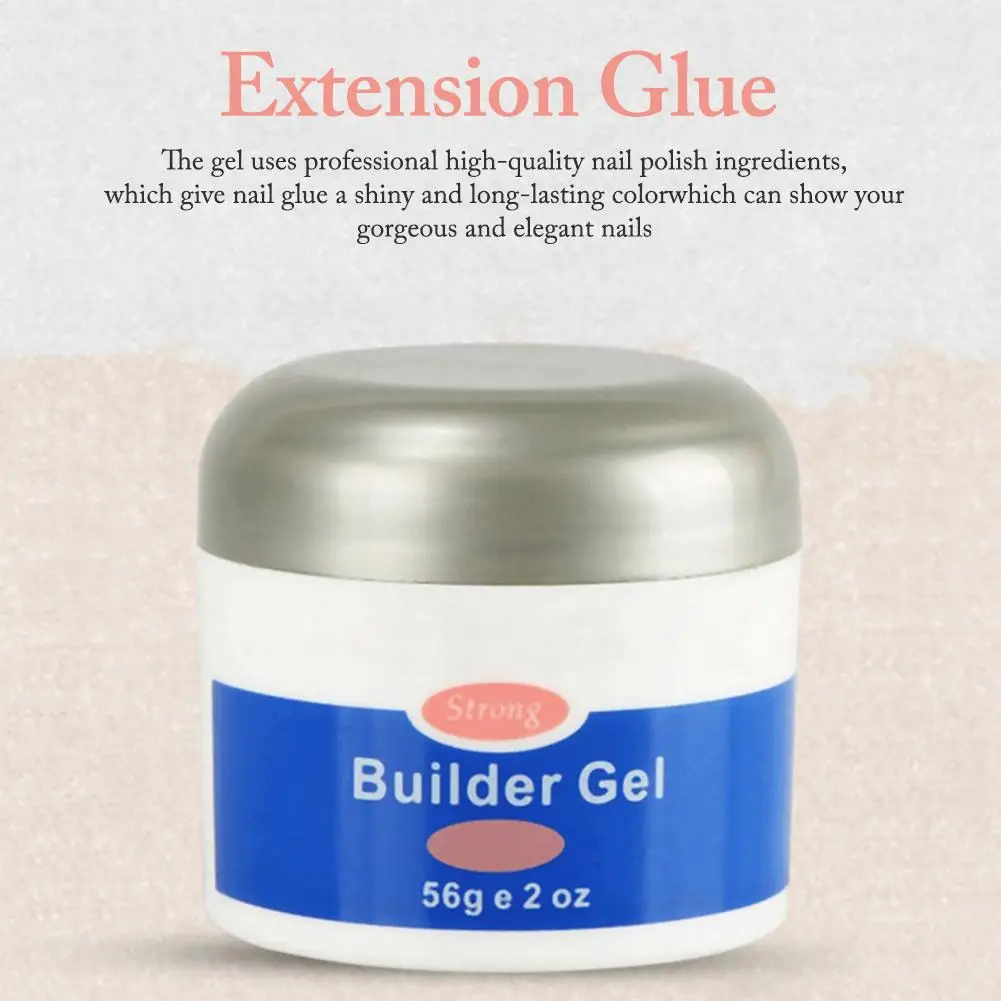 

UV Builder Gel Nail Extension Poly Gel Removable Transparent Nail Kit for DIY Nail Extensions Nail Art Tools glass Silk Nails