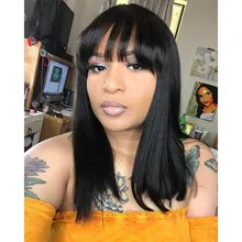 Прямой боб парик натуральный черный короткий прямой парик настоящие человеческие волосы короткие женские волосы с волосами младенца кружева фронта Remy Предварительно сорванный парик