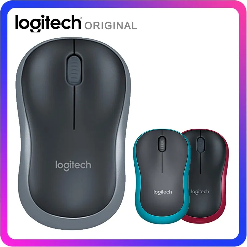 Беспроводная мышь Logitech M185 2 4 ГГц с нано приемником USB игровые мыши 1000DPI для