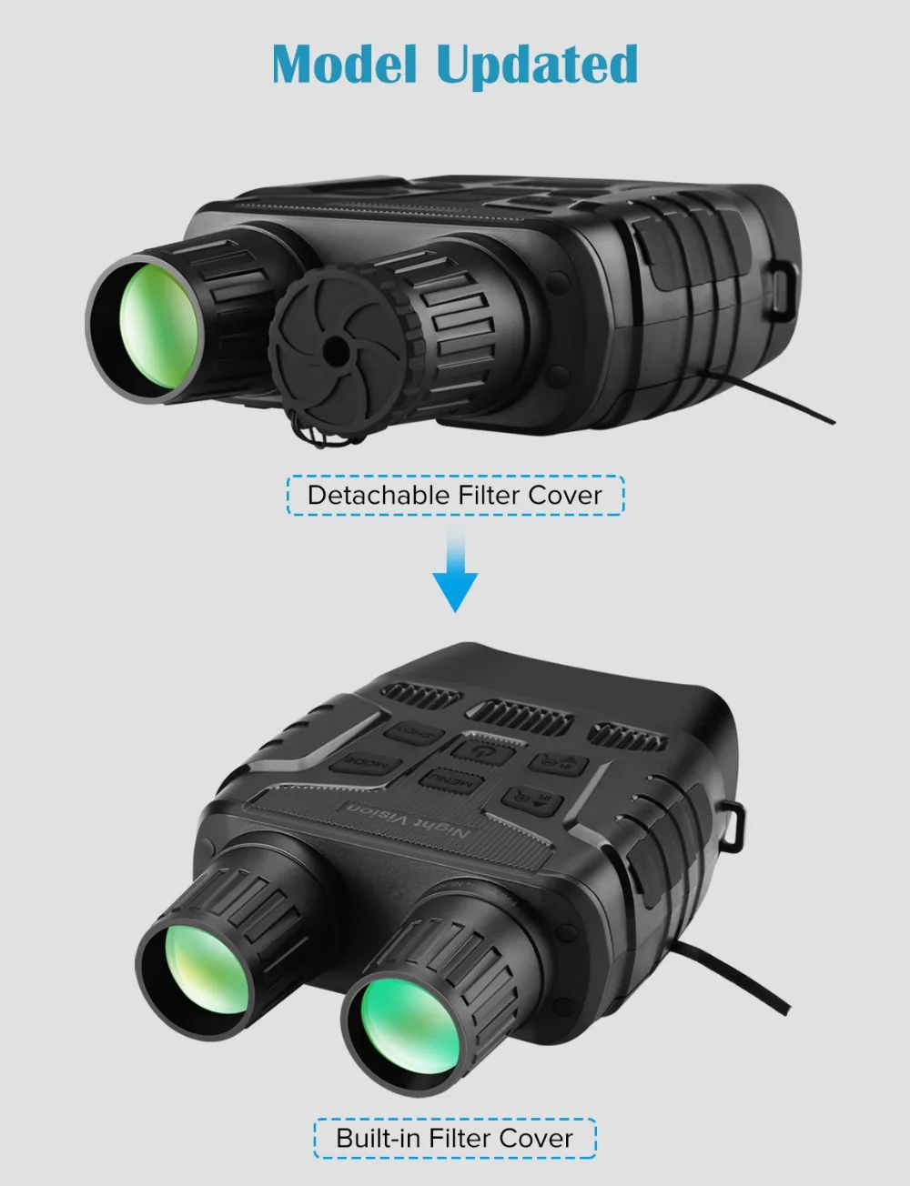 Dispositivo de Visão Óptica com 2.3 Noturna Binóculos Jardas Digital ir Telescópio Zoom Screen Tela Fotos Gravação Vídeo Caça Câmera 300 9 digital ir telescópio zoom óptica com 2.3