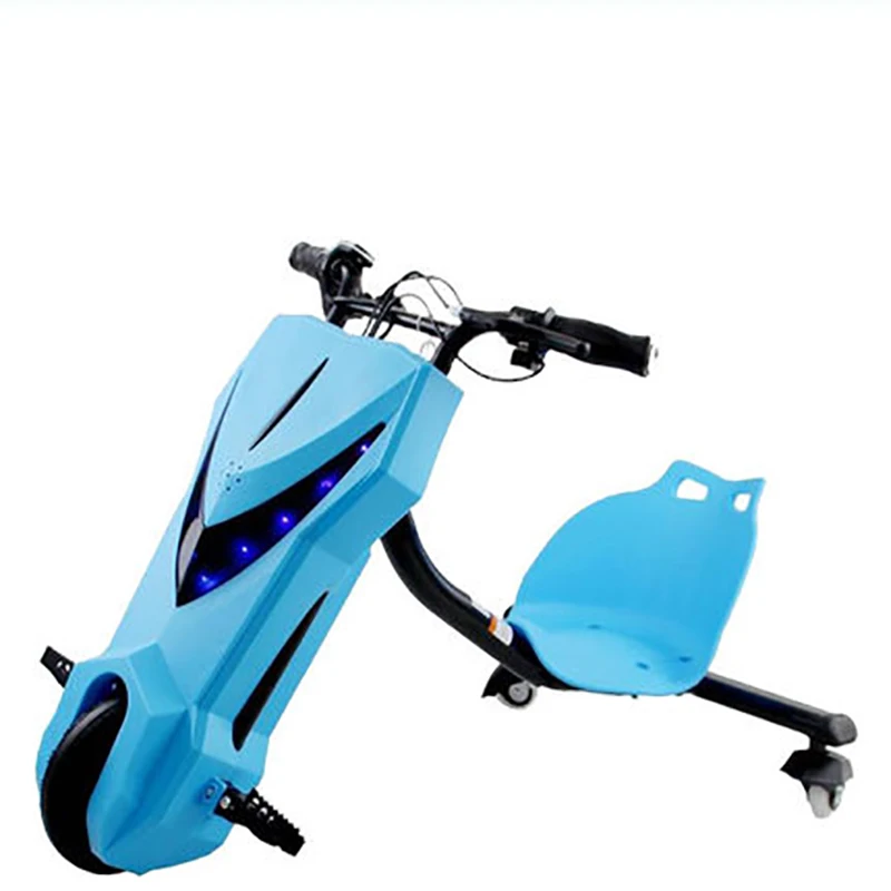 Blue 12V Детский Электрический Телескопический Дрифт автомобиль Go-kart двойная скорость Пять передач регулирование - Цвет: Blue 12V