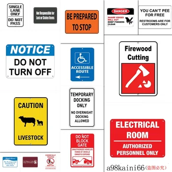 

New Tin Sign Warning Tick Habitat Activity Campgrounds Hiking Aluminum Metal Road Sign Wall Decoration 8x12 INCH