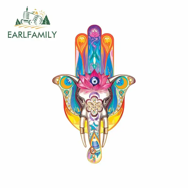 EARLFAMILY 13 см x 7 для Хамса Ганеша искусство мотоциклов автомобильные наклейки на