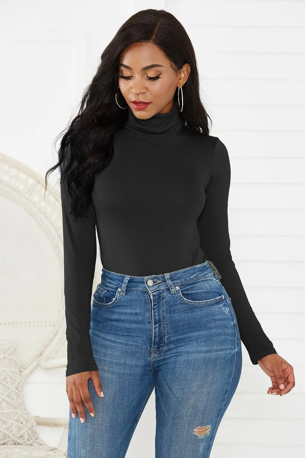 Sexy turtleneck jumpsuit women bodysuit party club high street pants ladies jumpsuit solid long sleeve bodycon female tops bodys