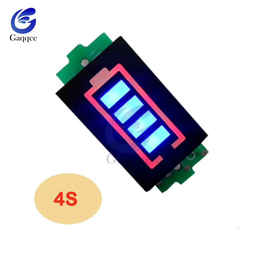 4S 1 S/2 S/3 S/4S/6 S/7 S индикатор емкости батареи измеритель уровня мощности Модуль дисплей панель для 18650Li-po литий-ионный аккумулятор - Цвет: 4S