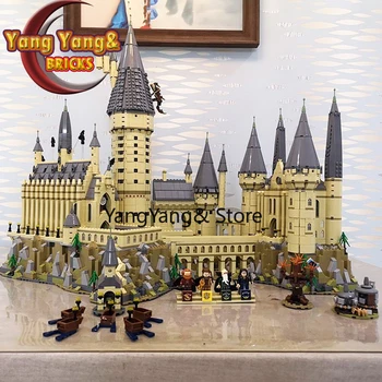 

16060 In Stock H warzen Burg 6020pcs Potter Magic School Modell Bausteine Ziegel Film Building Blocks Bricks Toys