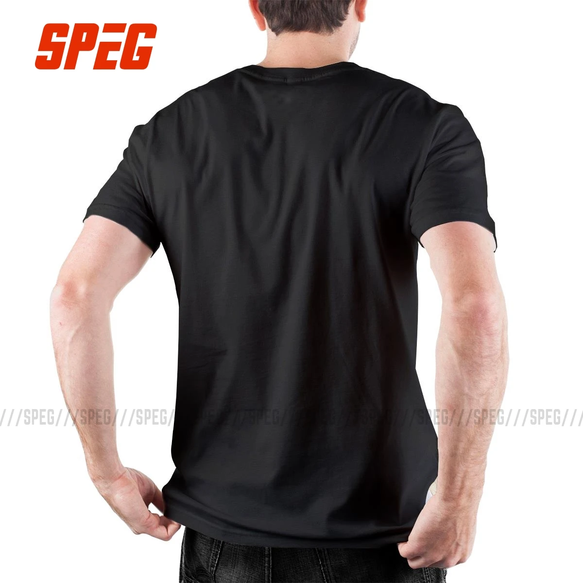 Men T-shirt Funny Cotton Tees Short 