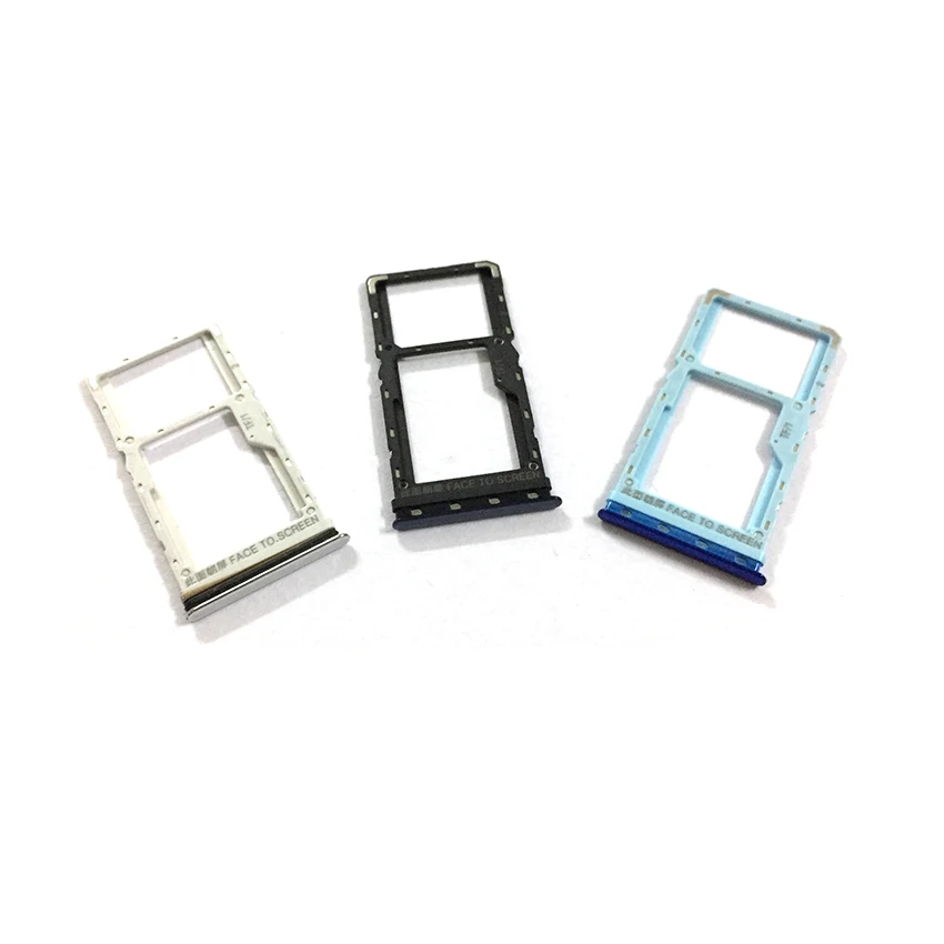 Soporte de bandeja Sim para Xiaomi CC9E / Mi A3, bandeja de tarjeta SIM, adaptador de soporte de ranura, piezas de reparación de enchufe