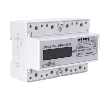 

Three Phase 7P LCD Display 3xAC220/380V 50Hz Din Rail Digital Meter Power Meter KWh Meter Watt Meter