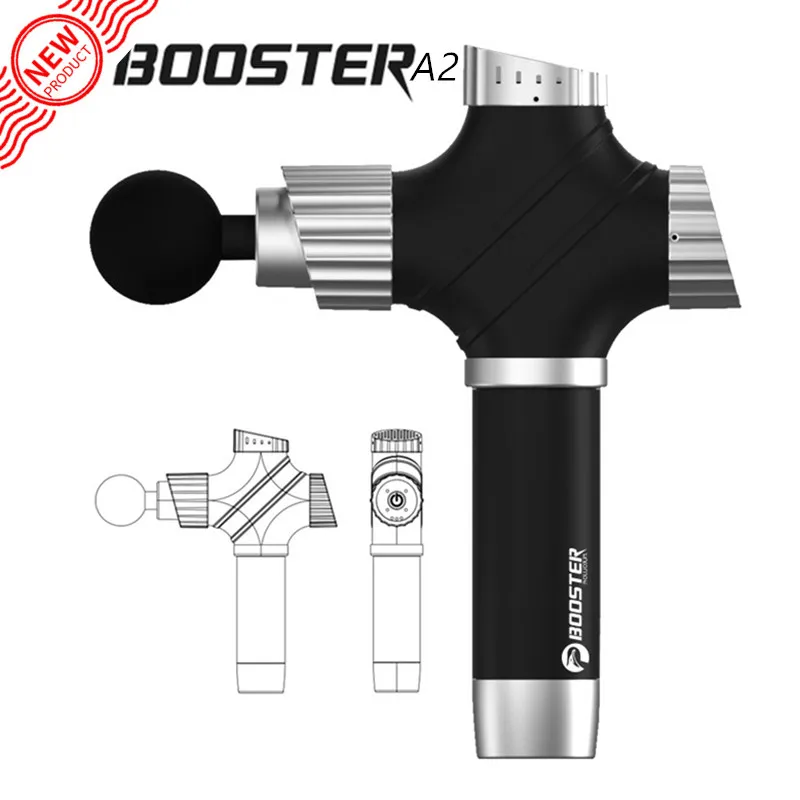 

2020 New Handheld Low Noise vibration booster massage gun / muscle relax massager / Percussion Vibrating Muscle Massage Gun