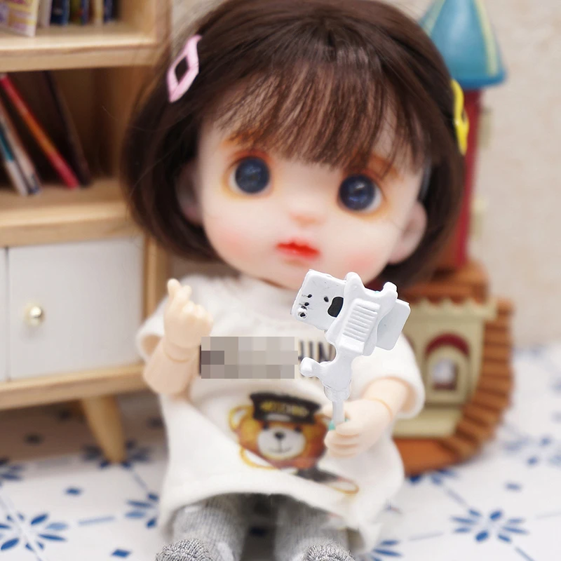 ドールハウス装飾,携帯電話,自撮り棒,ミニラップトップ
