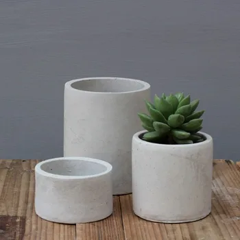 

Round Flower Pot Concrete Silicone Mold Mini Flowerpot Plaster Clay Molds For Succulent Plants Cement Crafts Mould