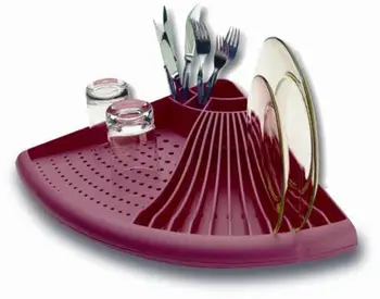 

New Creative Kitchen Receiving Rack Dish Drying Shelf Multi-function Eco-friendly Plastic Material Fruit Tray Dinner Plates