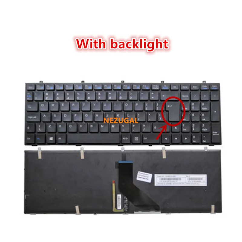 

Клавиатура для CLEVO W350 W350STQ W350SKQ W370 W350ETQ W670SJQ W670 W670SFQ EU