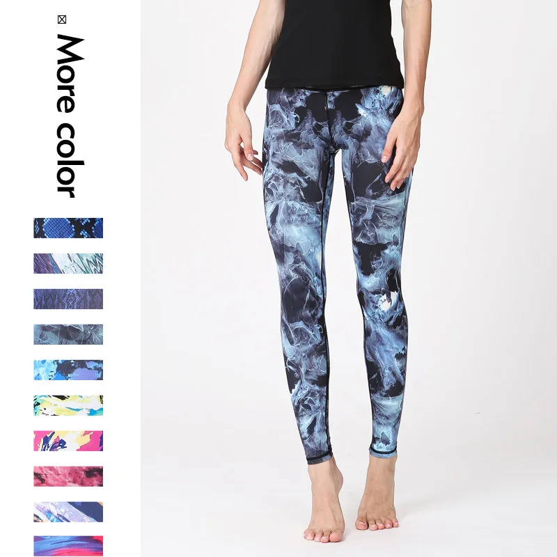 

New Seamless Women's Yoga Leggings Digital Printhigh Waist Sports Elastic Pants Slim Trousers Running Workout Fitness Sportswear