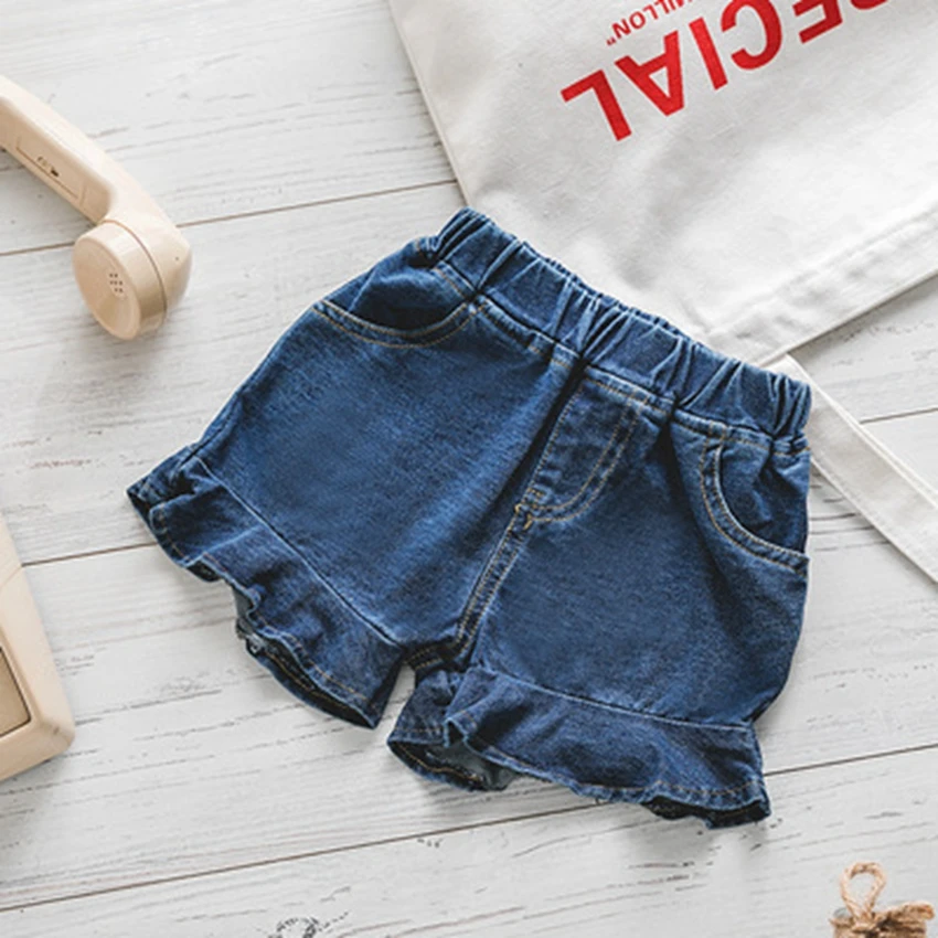 

Girls Jean Shorts Summer New Children's Leisure Versatile Hot Pants Western Style Children's Pants