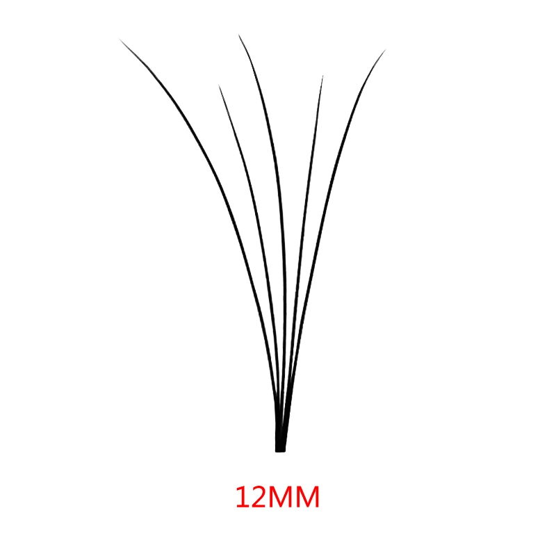 60 шт., 0,07 мм, Индивидуальные ресницы для наращивания, накладные ресницы, кластеры, ресницы для наращивания, искусственные ресницы, 5 предметов - Цвет: 12mm