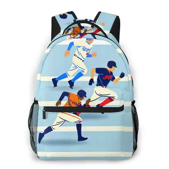 

OLN Backpack Women Shoulder Bag For Teenage Girls Baseball Player Bagpack Female Ladies School Backpack