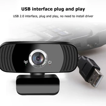 

USB Driver Free Web Camera HD Webcam with Mic 1920 x 1080P for PC Computer Digital USB Video Recorder for Home Office