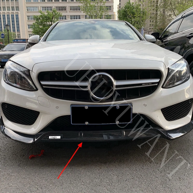 Передний бампер спойлер для Mercedes Benz W205 C Класс C180 C200 C300 C43 Бампер протектор украшения губ Диффузор