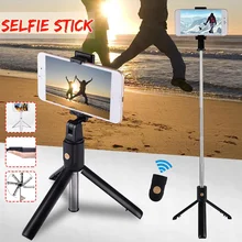 Беспроводная Выдвижная селфи-палка для iPhone, ручной мини-штатив, монопод с дистанционным спуском затвора для телефона IOS Android