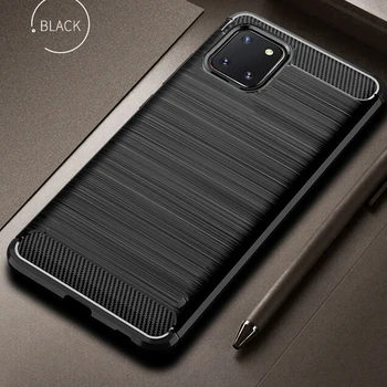 

For Samsung Galaxy Note 10 Lite Case Carbon Fiber Cover Shockproof Phone Case For Samsung Note10 Lite SM-N770F Cover Flex Bumper