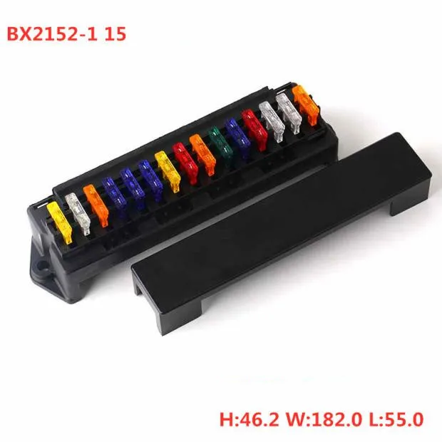 15-way Automotive multi-circuit assembly control box Car Fuse Box fuse holder with fuse and terminal