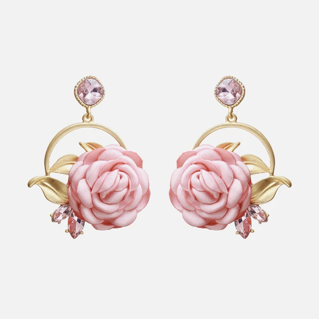 Ztech New Korea Fashion Pink Resin Beaded Drop Earrings For Women Girls ZA Wedding Jewelry 30 Designs Dangle Statement Bijoux E1220